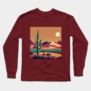 Abstract Desert Landscape Long Sleeve T-Shirt